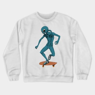 Skater from Outer Space Crewneck Sweatshirt